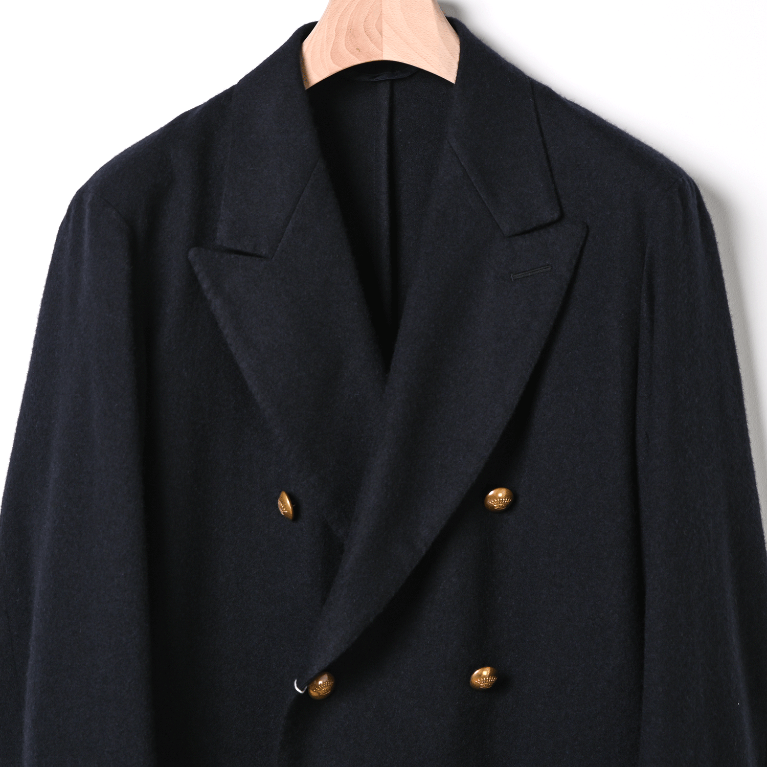 COMOLI | カシミヤネイビーダブルブレザー（navy）- BARD