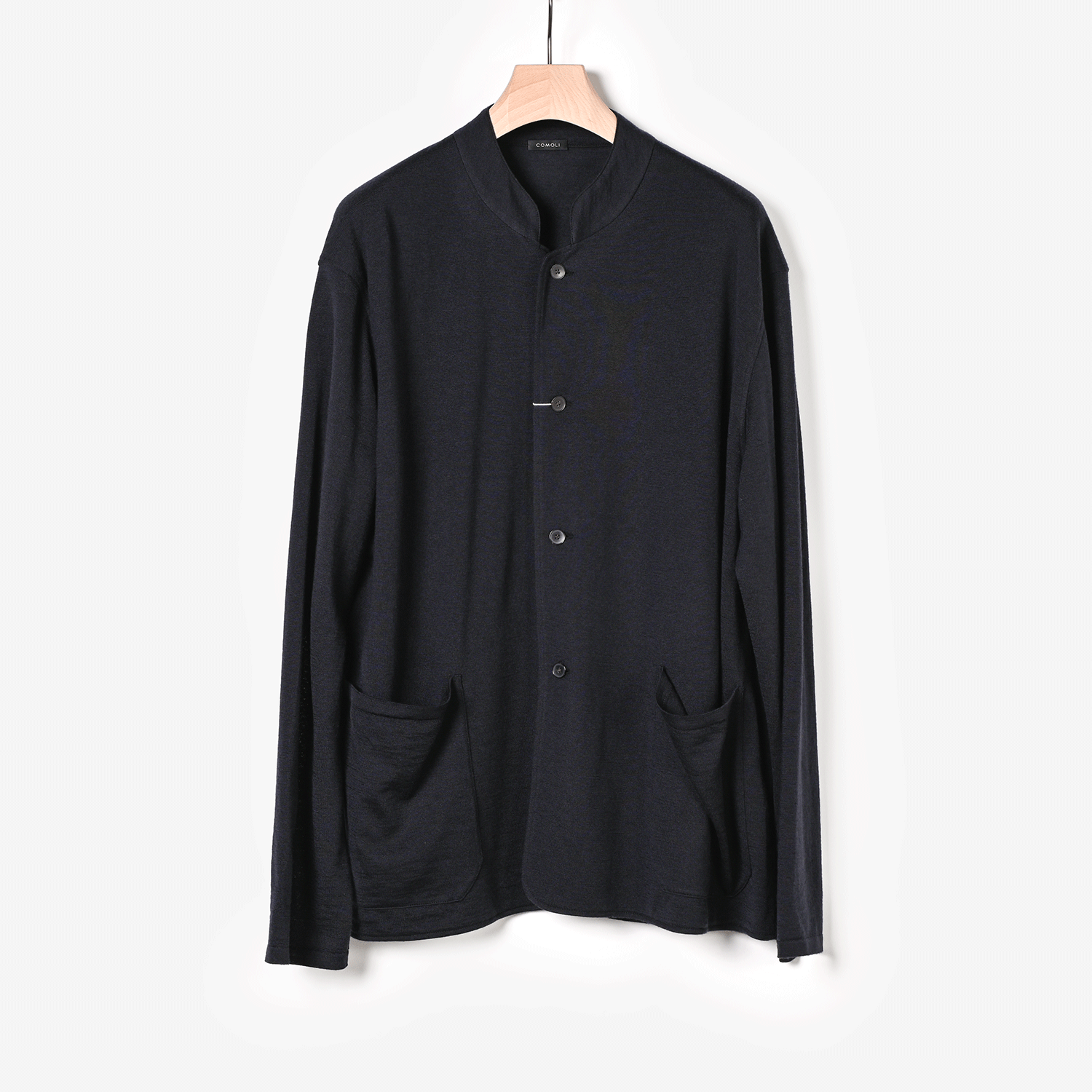 COMOLI | カシミヤシルクニットジャケット（navy）- BARD