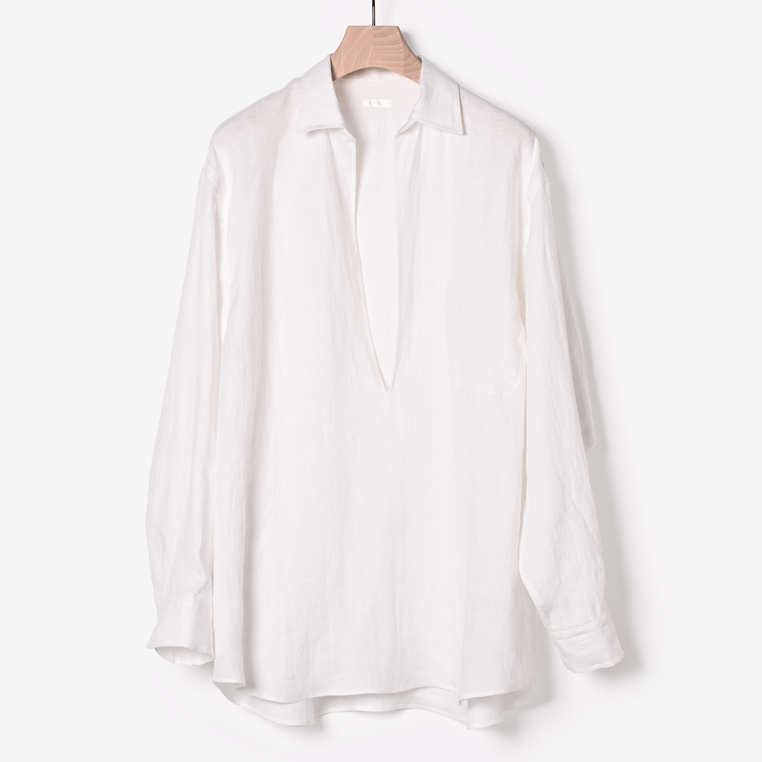 COMOLI | カナパプルオーバーシャツ（white）- BARD