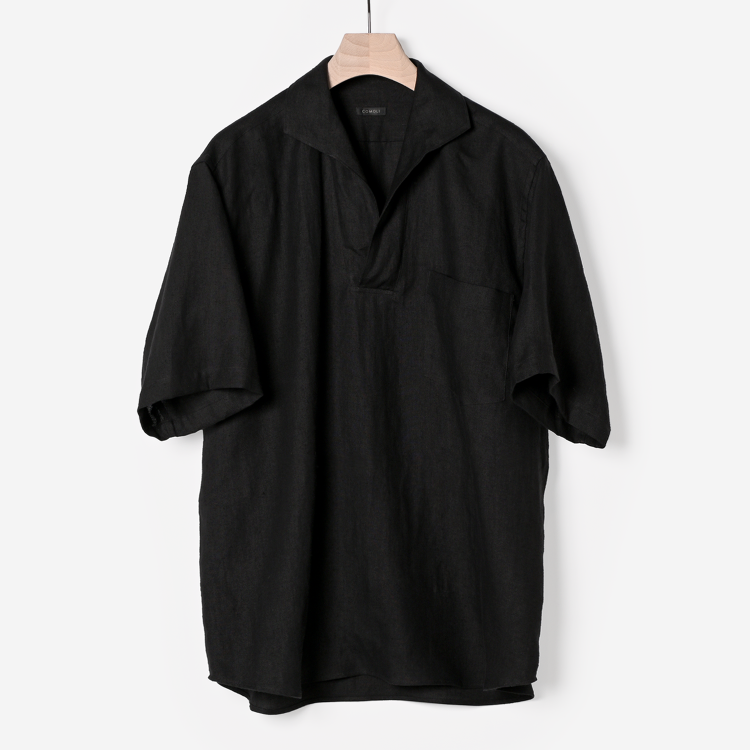 カナパスキッパー半袖シャツ（black）