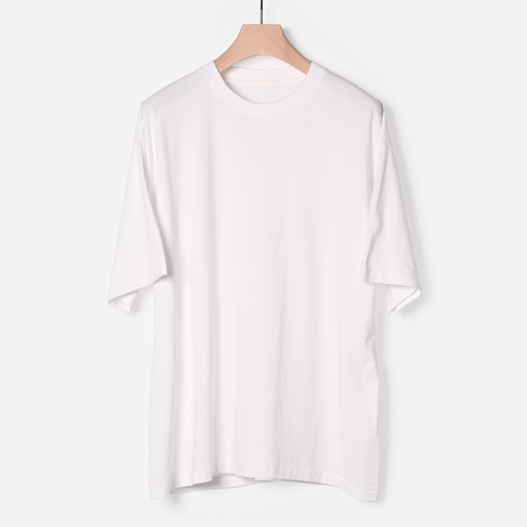 空紡天竺半袖Tシャツ（white）