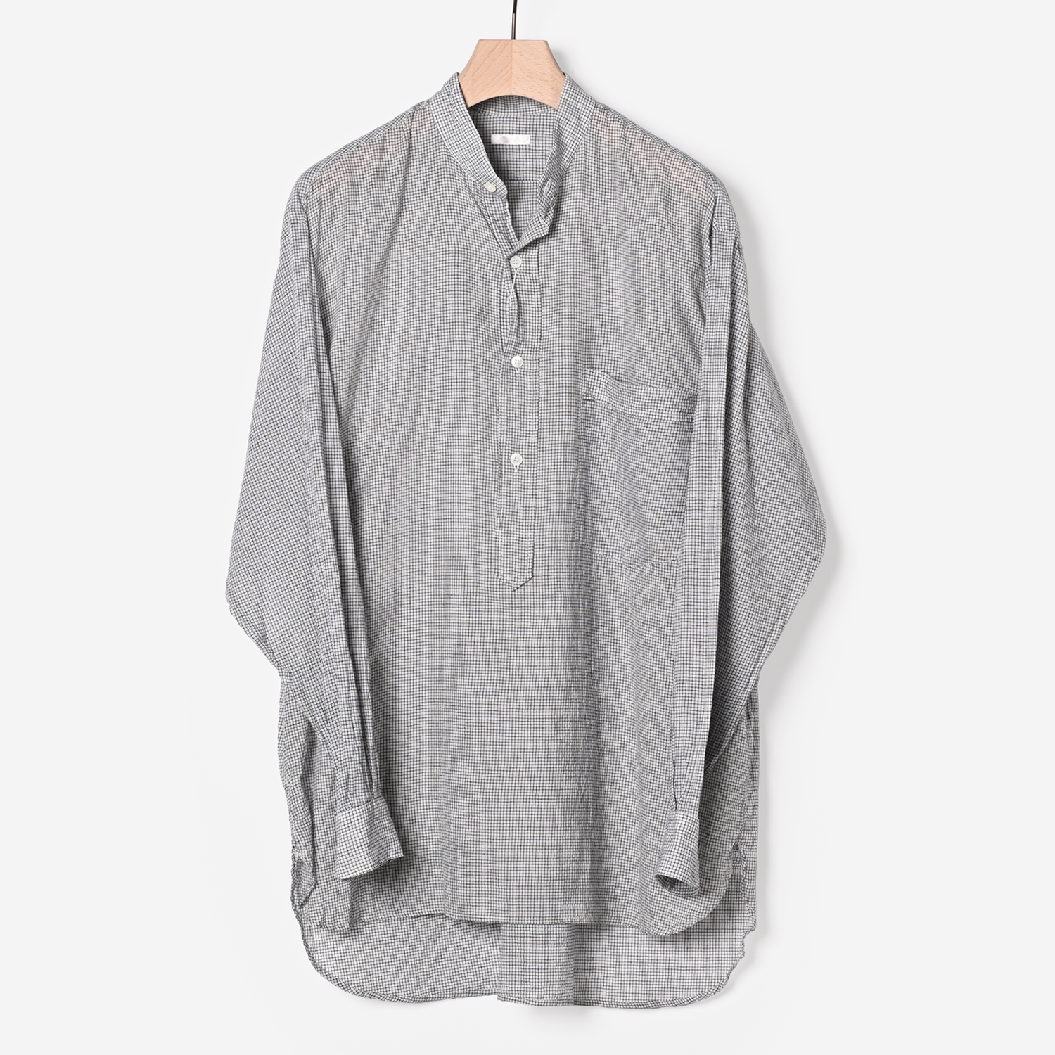 新品 COMOLI 23ss khadi pullover プルオーバー シャツ | www