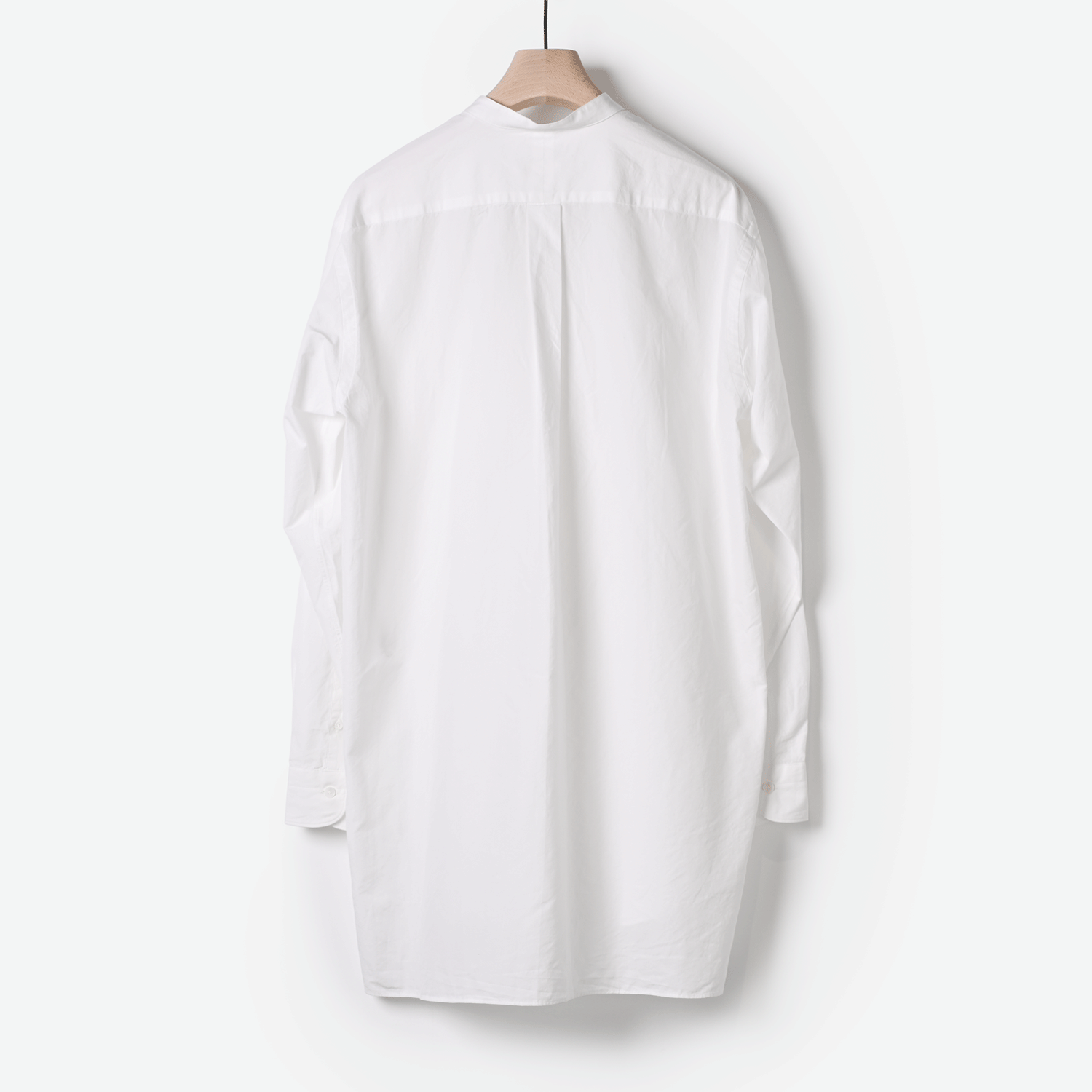 COMOLI | バンドカラーシャツ（white）- BARD