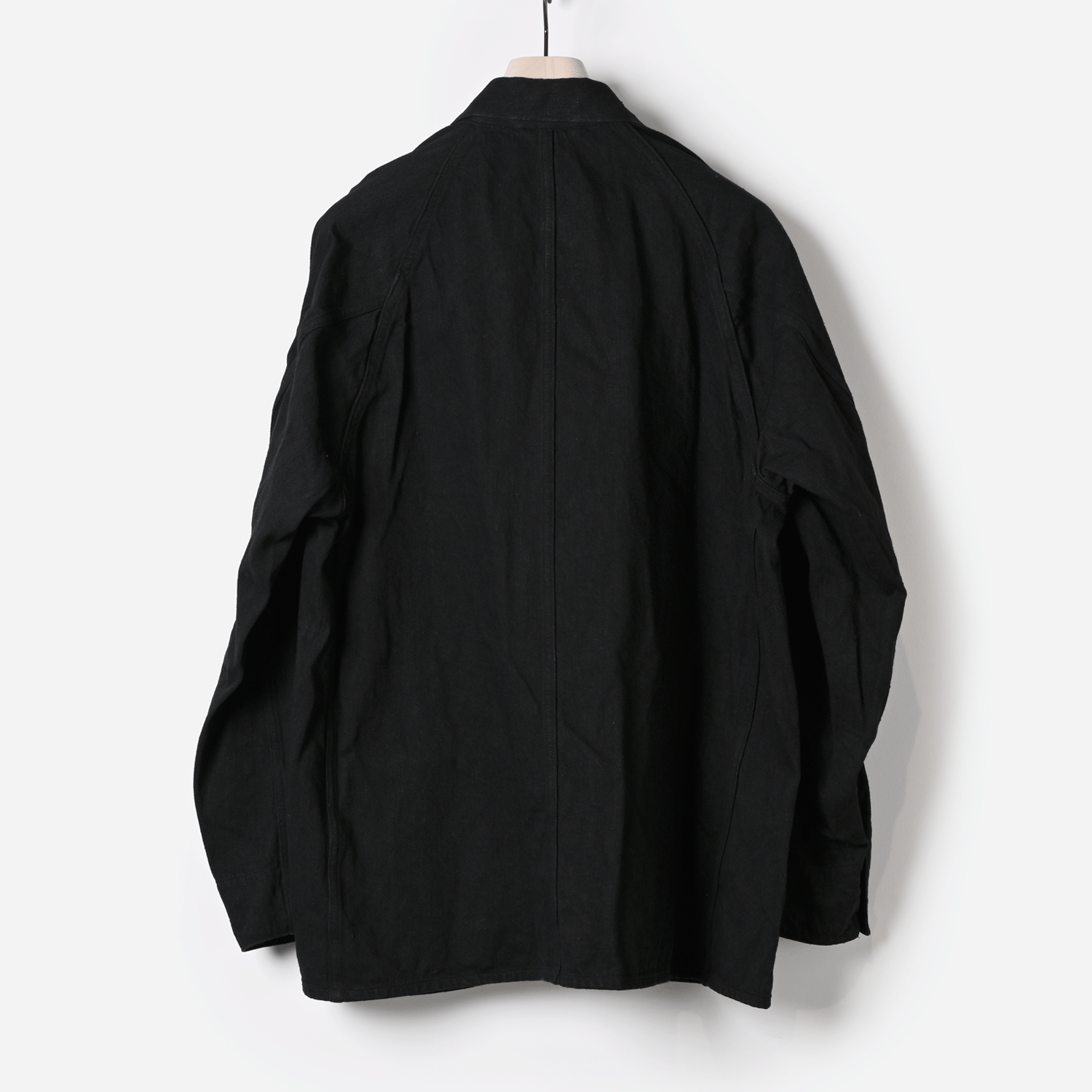 海外ブランド comoli BLACK カバーオール ワークジャケット 22aw 