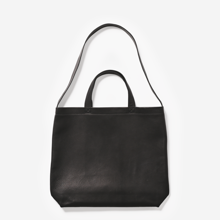 DA53 DOUBLE FACED SHOULDER TOTE : Mblack