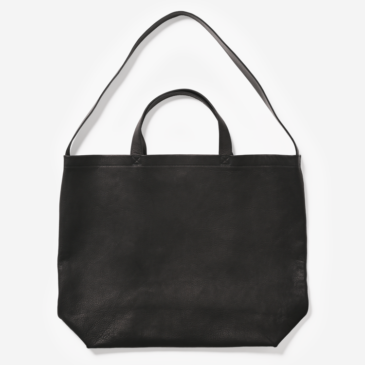 DA54 DOUBLE FACED SHOULDER TOTE : Lblack