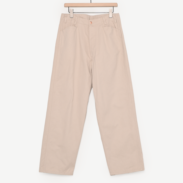 コットンツイルワークパンツ(ivory)