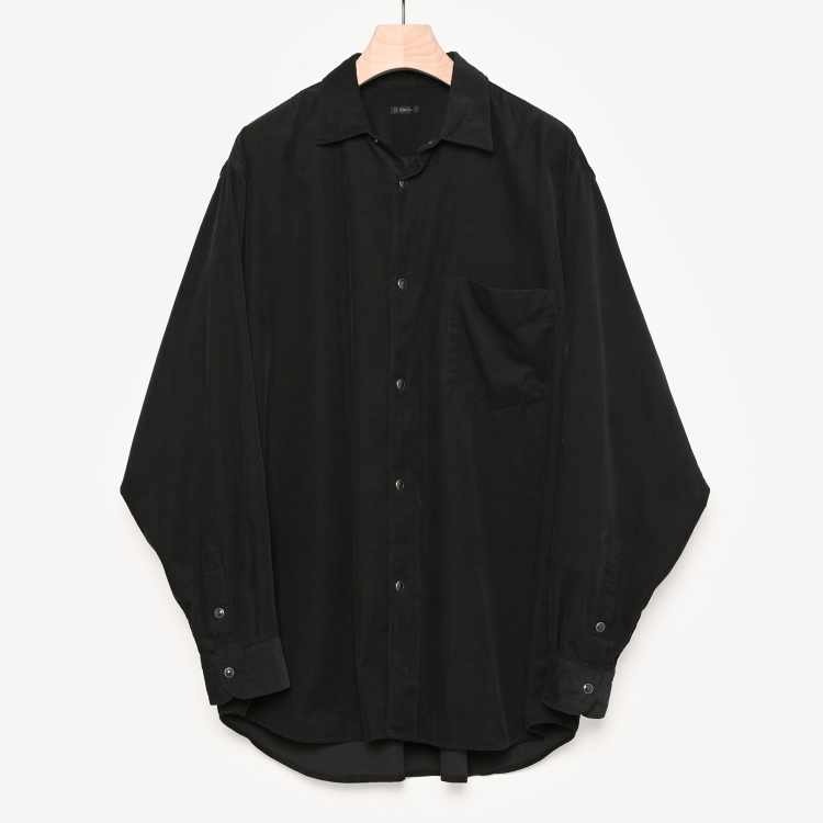 コーデュロイコモリシャツ(black)