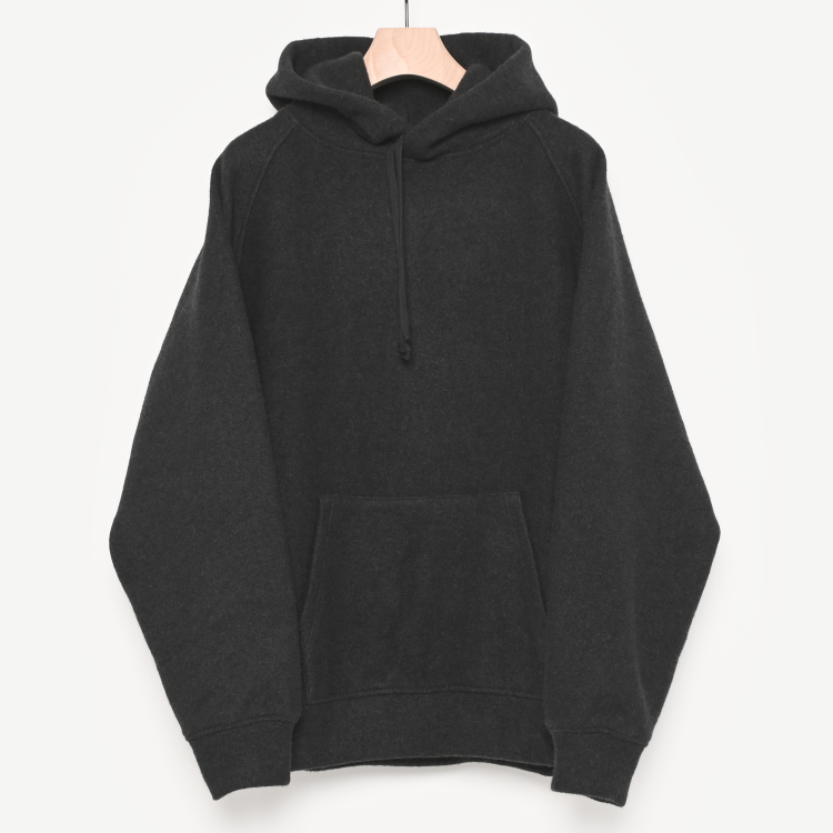 ウールフェルトパーカ(charcoal)