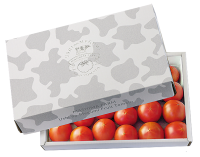 3月〜【眞嶋農園】うしの恵フルーツトマト化粧箱入(約1.5kg)