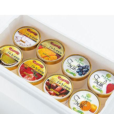 ドルチェかがみ】土佐リアンスペシャルジェラートセット8個入 - 土佐