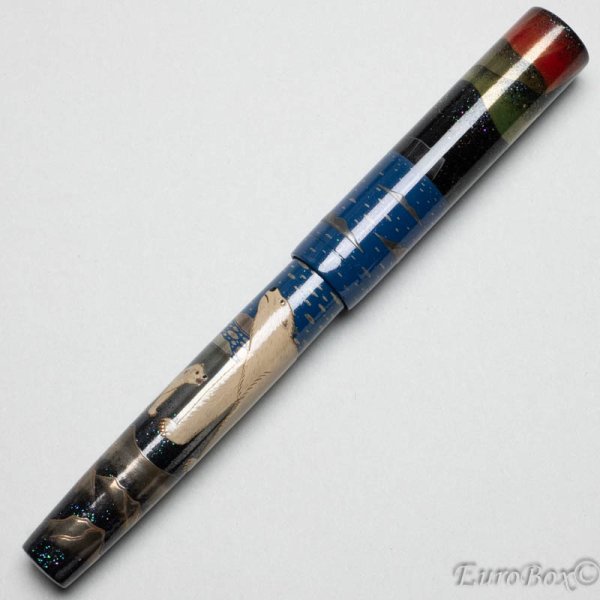 Namiki Maki-e Polar Bear ナミキ 蒔絵 北極熊 No.50 万年筆 - Euro Box