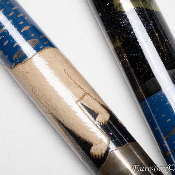 Namiki Maki-e Polar Bear ナミキ 蒔絵 北極熊 No.50 万年筆 - Euro Box