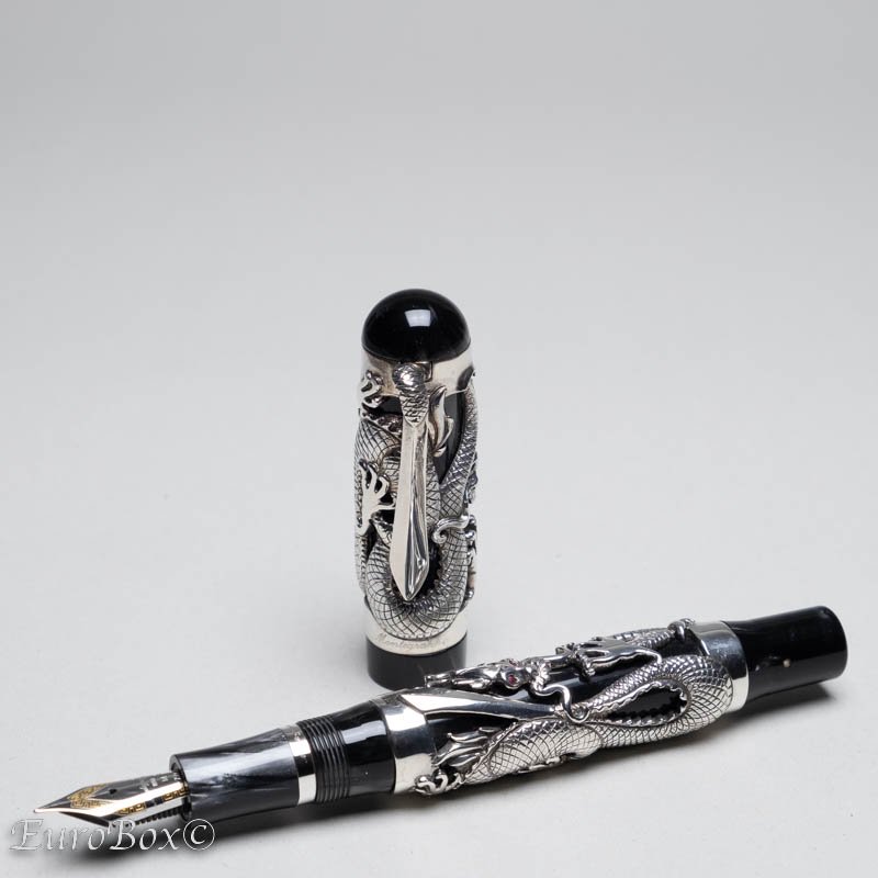 Montegrappa 限定万年筆 The Dragon 1995 Silver - 筆記具