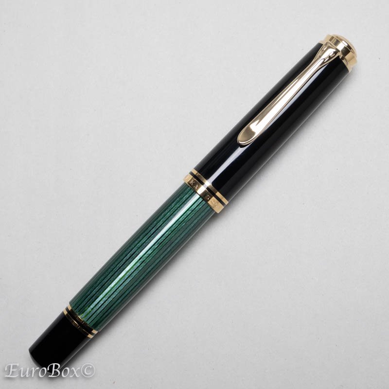 ڥꥫ ǯɮ ٥졼 M1000 ꡼󥹥ȥ饤 Pelikan Souveran M1000 Green Stripe - 桼ܥå