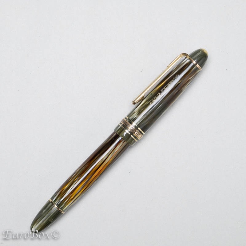 モンブラン 万年筆 マスターピース 144G ペール グリーンストライプ MONTBLANC Masterpiece 144G Pale Green  Striated - ユーロボックス - Euro Box