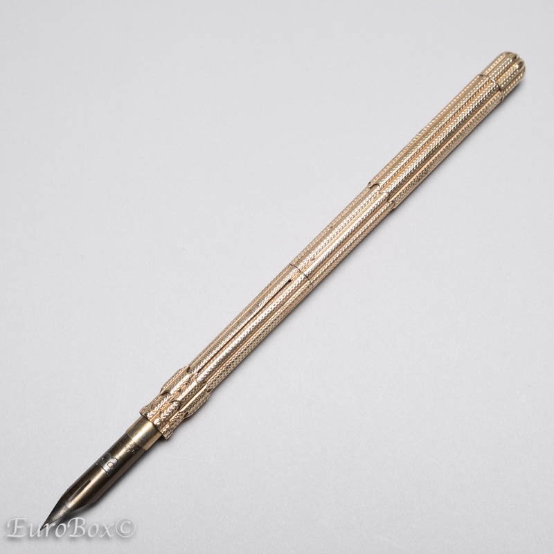 Victorian Twist Pen, Gold -- Two Tone Amboyna hot Burl (TTAB1)