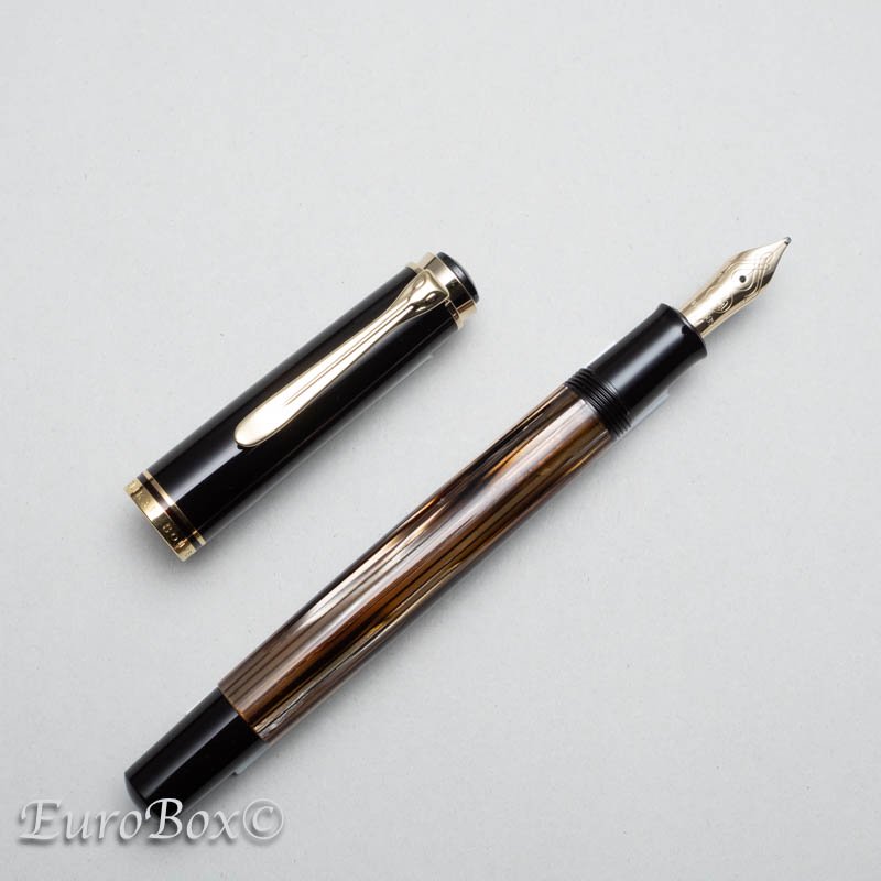 ペリカン 万年筆 M400SE ブラウンストライプ Pelikan M400SE Brown Stripe - ユーロボックス - Euro Box