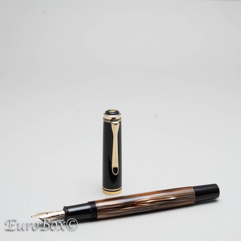 ペリカン 万年筆 M400SE ブラウンストライプ Pelikan M400SE Brown Stripe - ユーロボックス - Euro Box