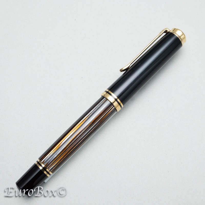 ペリカン 万年筆 スーベレーン M800 茶縞 Pelikan Souveren M800 Tortoiseshell Brown - ユーロボックス  - Euro Box