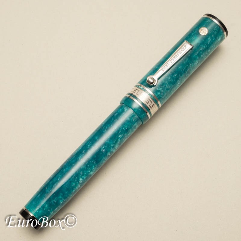 ウォール・エバーシャープ 万年筆 デコバンド グリーンジェイド ロジウムトリム WAHL EVERSHARP Decoband Green Jade  - Euro Box