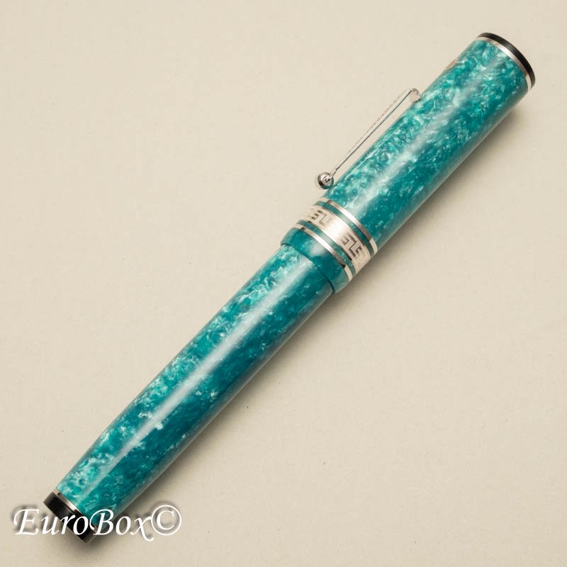 ウォール・エバーシャープ 万年筆 デコバンド グリーンジェイド ロジウムトリム WAHL EVERSHARP Decoband Green Jade  - Euro Box