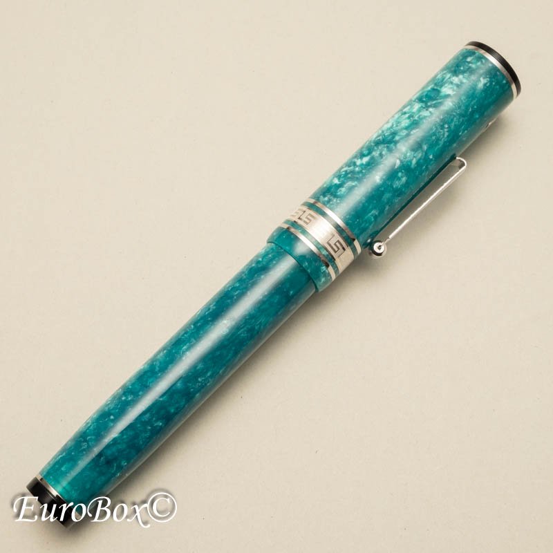 ウォール・エバーシャープ 万年筆 デコバンド グリーンジェイド ロジウムトリム WAHL EVERSHARP Decoband Green Jade  - Euro Box