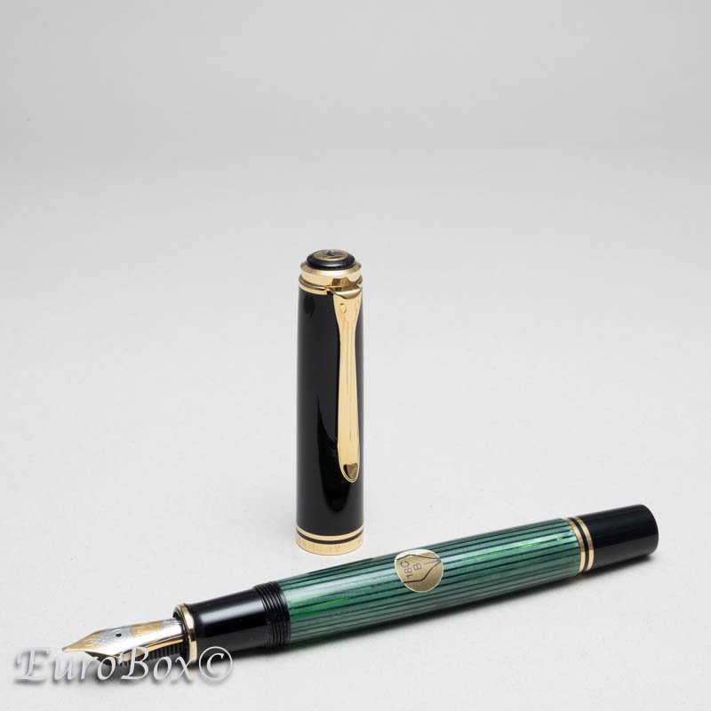 ペリカン 万年筆 スーベレーン M800 グリーンストライプ 旧型 Pelikan Souveran M800 Green Stripe -  ユーロボックス - Euro Box