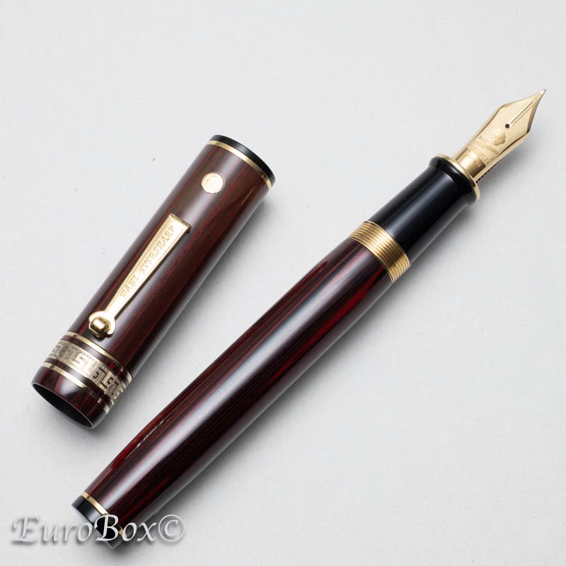 ウォール・エバーシャープ 万年筆 デコバンド エボナイト ローズウッド WAHL EVERSHARP DECOBAND Rose Wood  Ebonite - ユーロボックス - Euro Box