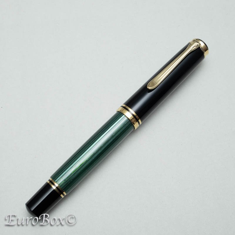 ڥꥫ ǯɮ ٥졼 M1000 ꡼󥹥ȥ饤 Pelikan Souveran M1000 Green Stripe - 桼ܥå