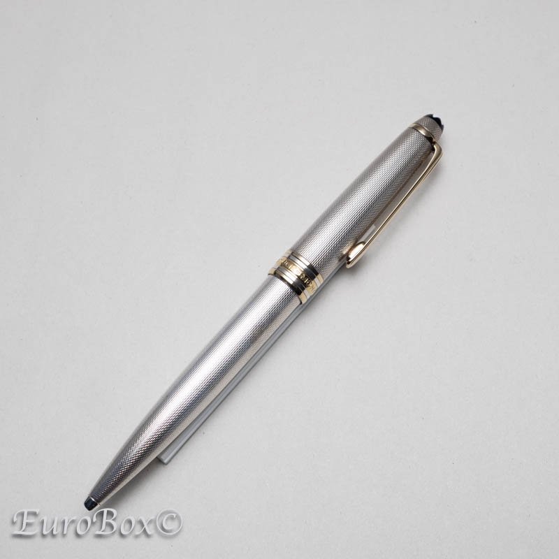 モンブラン ボールペン ソリテール 1646 シルバー バーレイ MONTBLANC Meisterstuck Solitaire 1646  Silver Barley Ballpoint Pen - Euro Box