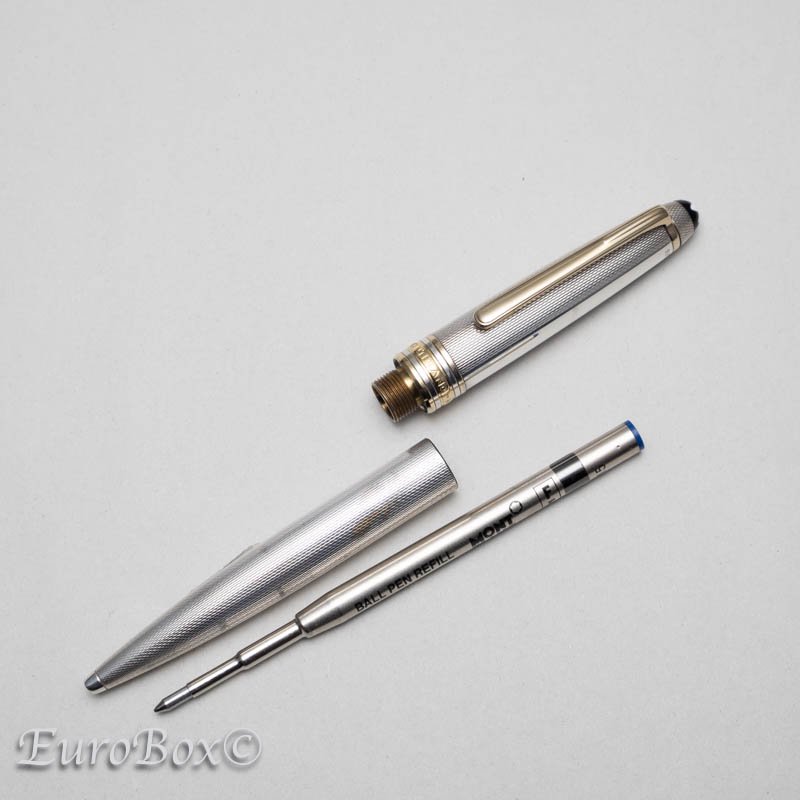 モンブラン ボールペン ソリテール 1646 シルバー バーレイ MONTBLANC Meisterstuck Solitaire 1646  Silver Barley Ballpoint Pen - Euro Box