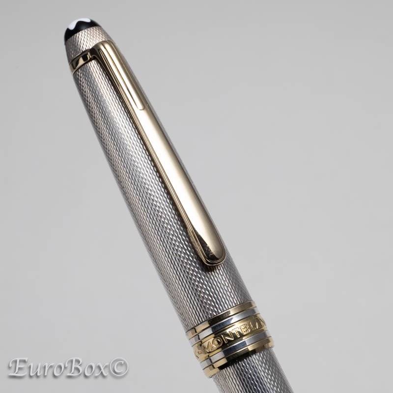 モンブラン ボールペン ソリテール 1646 シルバー バーレイ MONTBLANC Meisterstuck Solitaire 1646 Silver  Barley Ballpoint Pen - Euro Box