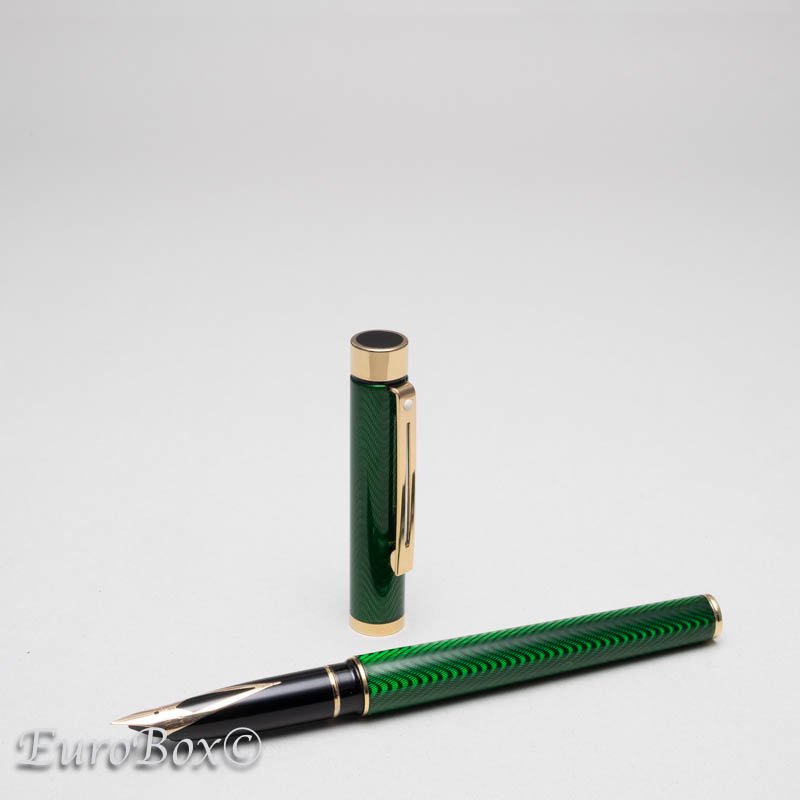 シェーファー 万年筆 タルガ 1086 モアレ ラッカー グリーン SHEAFFER Targa 1086 Moire Lacquer Green -  ユーロボックス - Euro Box