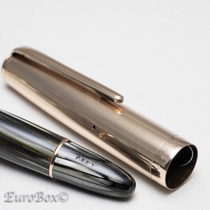 モンブラン 万年筆 マスターピース No.642N グレーストライプ MONTBLANC Masterpiece No.642N Grey  Striated - ユーロボックス - Euro Box