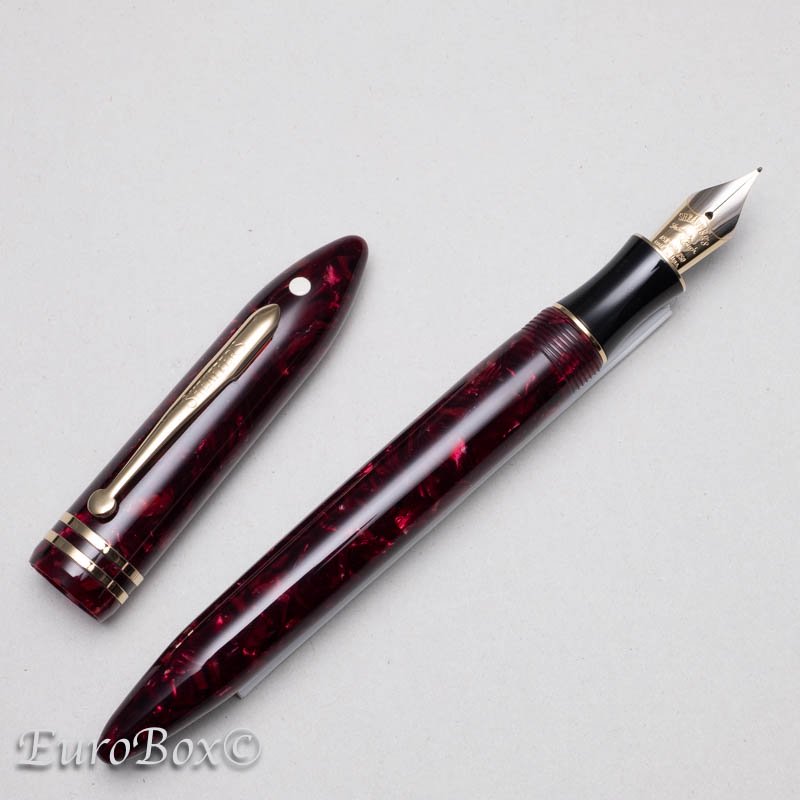 シェーファー 万年筆 バランス マーブル クリムゾングロー SHEAFFER Balance Crimson Glow Burgundy Marble  - Euro Box