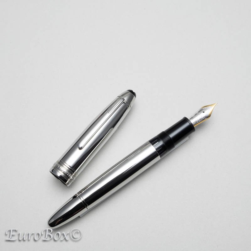 モンブラン 万年筆 ソリテール 23146 ステンレススチール MONTBLANC Solitaire 23146 Stainless Steel -  ユーロボックス - Euro Box