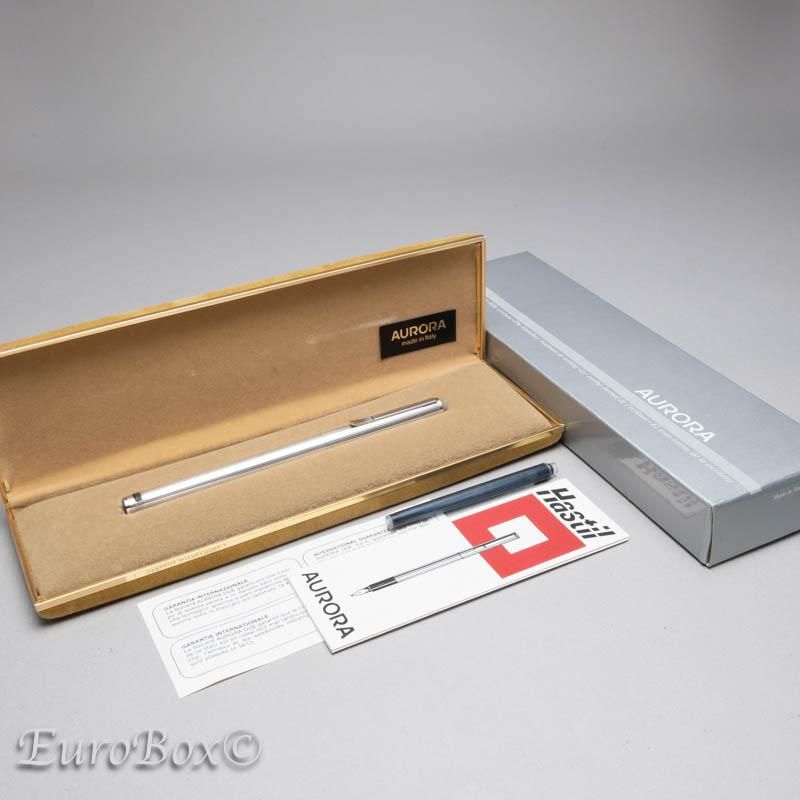 アウロラ 万年筆 アスティル H41 シルバー ファイン グレイン AURORA Hastil H41 Sterling Silver - Euro  Box