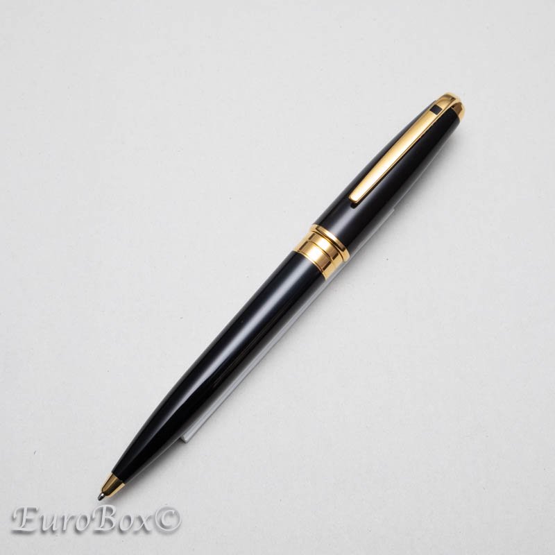 エス・テー・デュポン ボールペン/ペンシル オランピオ 黒純正漆 S.T.Dupont BP/MP Olympio Black Lacquer -  Euro Box