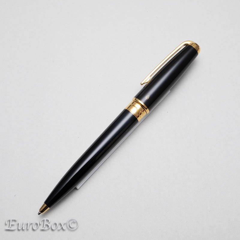 エス・テー・デュポン ボールペン/ペンシル オランピオ 黒純正漆 S.T.Dupont BP/MP Olympio Black Lacquer -  Euro Box