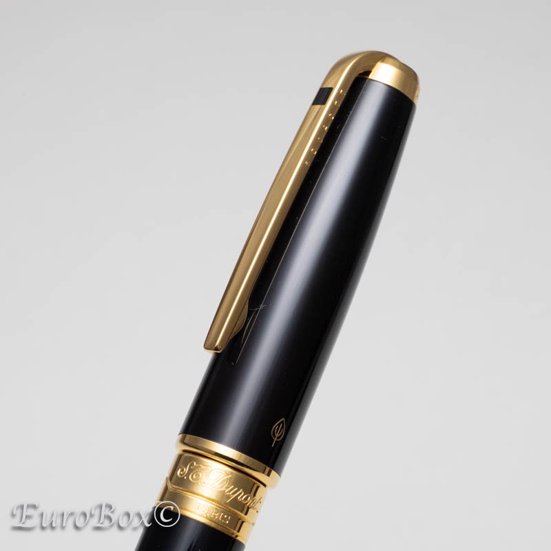 エス・テー・デュポン ボールペン/ペンシル オランピオ 黒純正漆 S.T.Dupont BP/MP Olympio Black Lacquer -  Euro Box