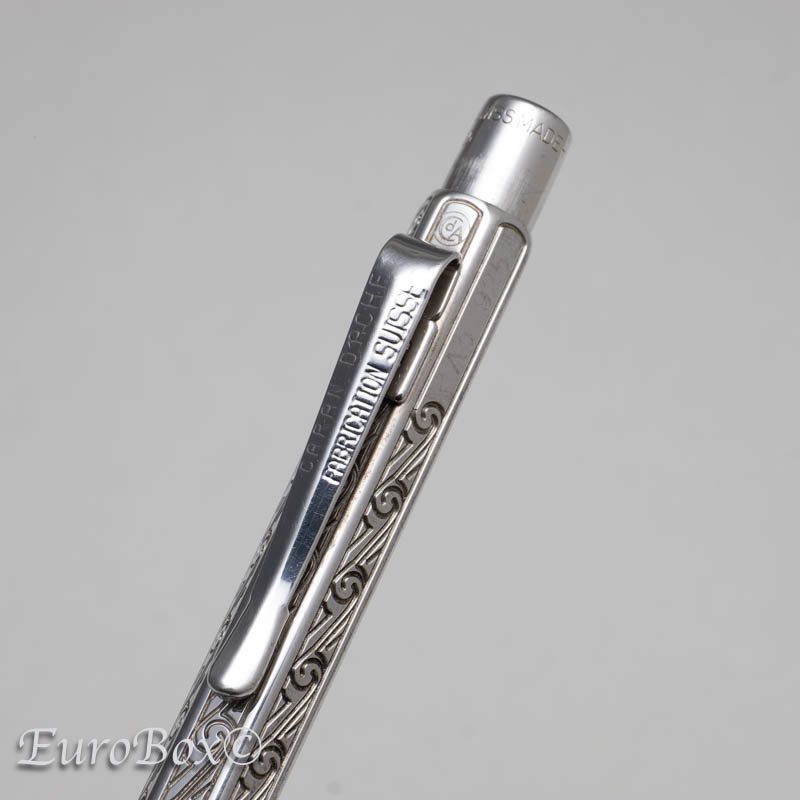 カランダッシュ ボールペン エクリドール アンモナイト CARAN d'ACHE Ballpoint Ecridor Ammonite Silver  - Euro Box