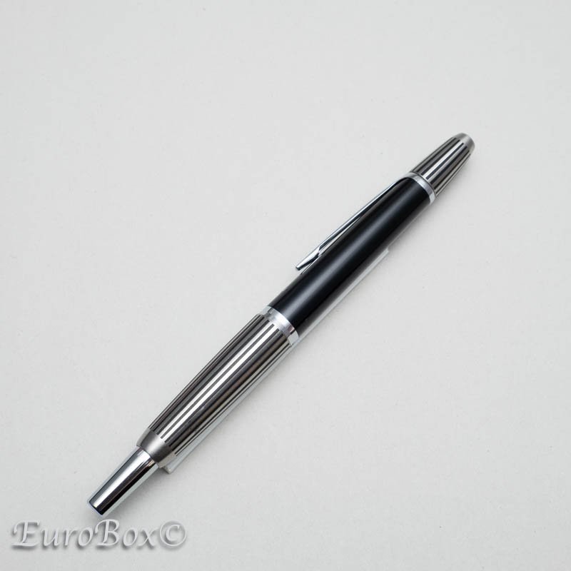 パイロット 万年筆 キャップレス C-400SS ブラックストライプ PILOT Vanishing Point C-400SS - ユーロボックス  - Euro Box