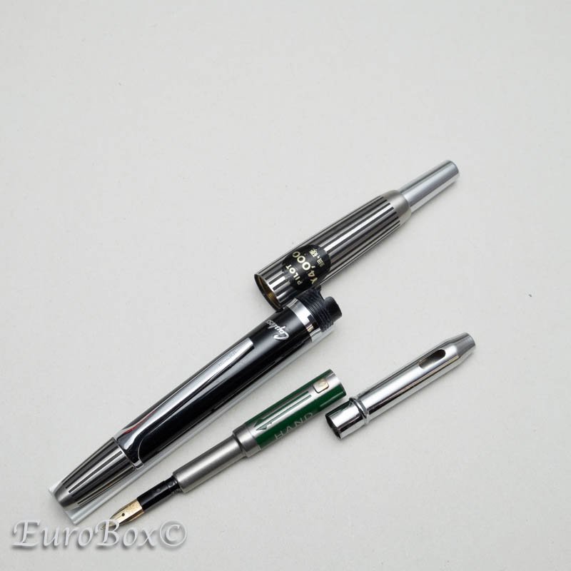 パイロット 万年筆 キャップレス C-400SS ブラックストライプ PILOT Vanishing Point C-400SS - ユーロボックス  - Euro Box