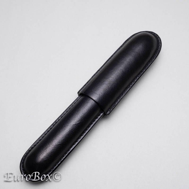 ハンス・オスター 1本挿しペンケース ブラック Hans Oster Black Leather Pen Case - ユーロボックス - Euro  Box