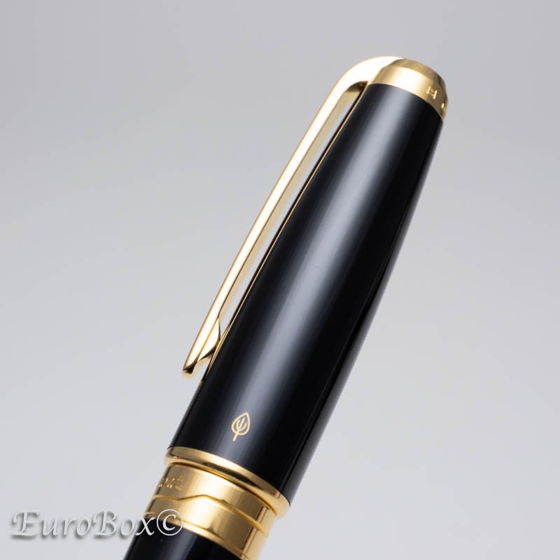 エス・テー・デュポン 万年筆 オランピオ 純正黒漆 ゴールド S.T.Dupont Olympio Black Lacquer - ユーロボックス -  Euro Box