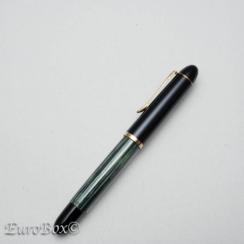 ペリカン 万年筆 300 グリーンストライプ Pelikan 300 Green Stripe - Euro Box