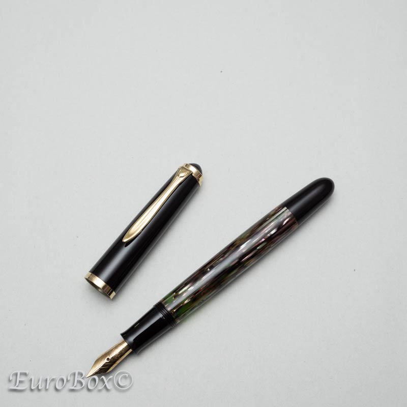 ペリカン 400NN メルツ＆クレル ブラウンストライプ 万年筆 Pelikan 400NN Merz & Krell Tortoise Brown  Stripe - Euro Box