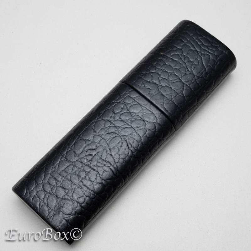 モンブラン ペンケース フローレンス クロコダイル・スタイル ブラック MONTBLANC Florence Leather Pen Case -  Black Crocodile - Euro Box