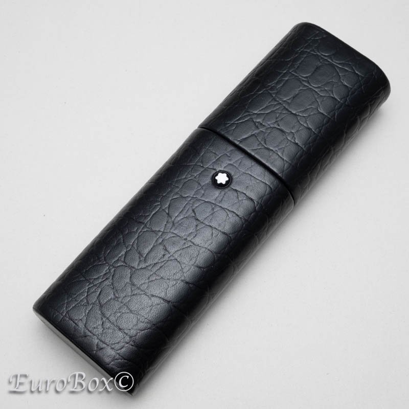 ֥ ڥ󥱡 ե 롦  ֥å  MONTBLANC Florence Leather Pen Case - Black Crocodile